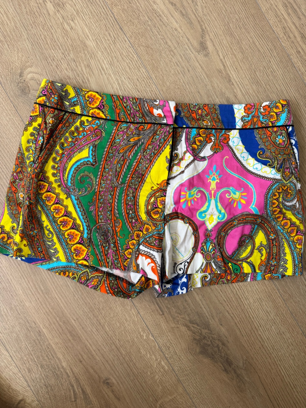 Trina Turk Multicolor Paisley Print Pants Size 12